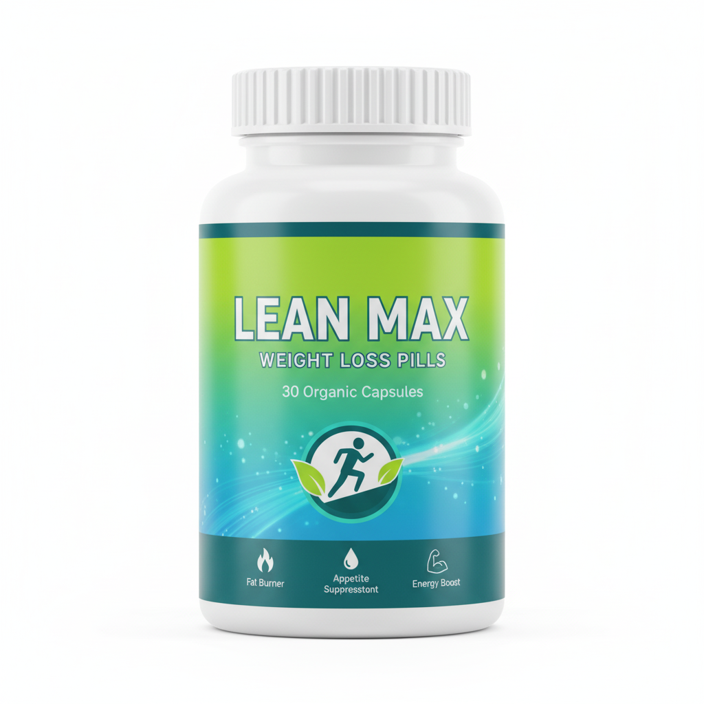 Lean Max Weight Loss Capsules (for Male & Female both) - 100% ORGANIC - Weight Loss Pills | Fat Burner (30 Capsules)