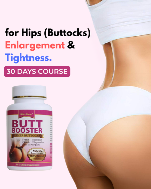 60 Capsules - Hips Buttocks Enlargement & Tightening Capsules - (GET RID OF SMALL TINY HIPS) (also good for Asymmetrical Buttocks)