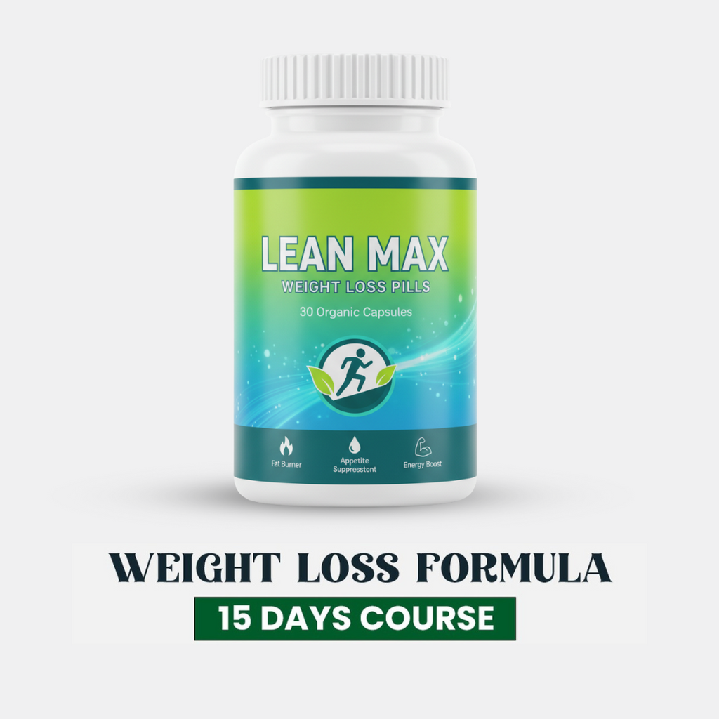 Lean Max Weight Loss Capsules (for Male & Female both) - 100% ORGANIC - Weight Loss Pills | Fat Burner (30 Capsules)